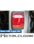 Lampy tylne LED Lo-Profile obudowa aluminiowa anodowana Jeep Wrangler JK MetalCloak