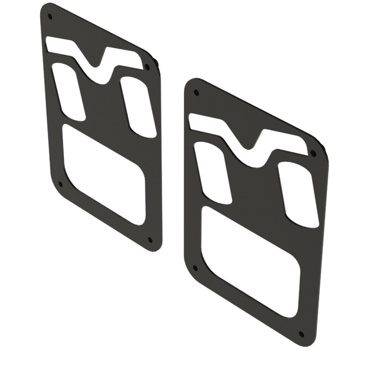 Signal Shield stalowe oslony lamp tylnych logo M Jeep Wrangler JK MetalCloak