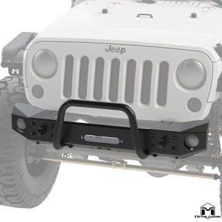 Zderzak przedni Frame-Built nr 1501 pod wyciagarke stal czarny proszek Jeep Wrangler JK MetalCloak