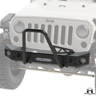 Zderzak przedni Frame-Built nr 1502 pod wyciagarke stal czarny proszek Jeep Wrangler JK MetalCloak