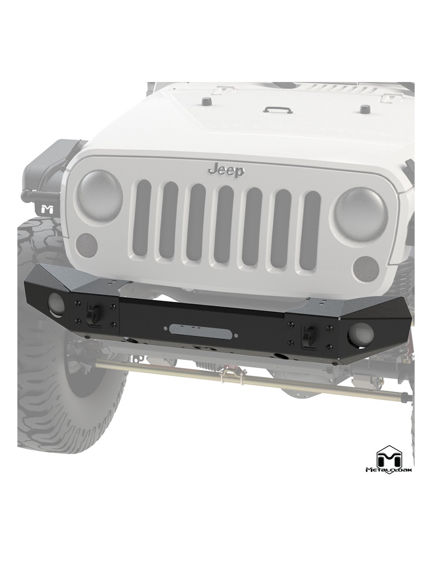 Zderzak przedni Frame-Built nr 1400 pod wyciagarke stal czarny proszek Jeep Wrangler JK MetalCloak