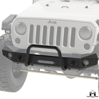 Zderzak przedni Frame-Built nr 1401 pod wyciagarke stal czarny proszek Jeep Wrangler JK MetalCloak