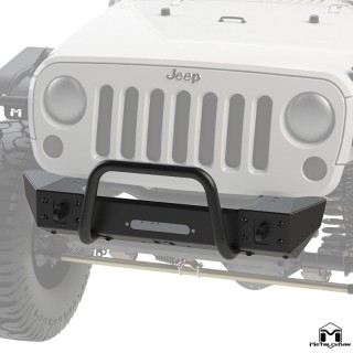 Zderzak przedni Frame-Built nr 1201 pod wyciagarke stal czarny proszek Jeep Wrangler JK MetalCloak