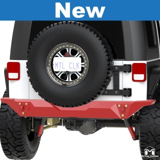 Zderzak tylny Full Duty Wide stal 3/16 cala czarny proszek Jeep Wrangler JK MetalCloak