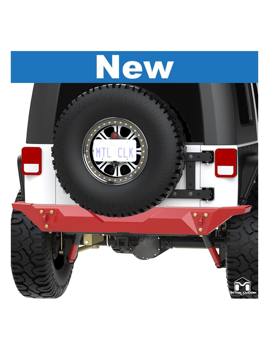 Zderzak tylny Full Duty Wide stal 3/16 cala czarny proszek Jeep Wrangler JK MetalCloak