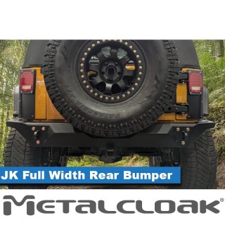 Zderzak tylny Full Duty Wide stal 3/16 cala czarny proszek Jeep Wrangler JK MetalCloak - ujęcie 2