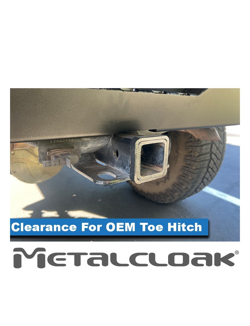 Zderzak tylny Full Duty Wide stal 3/16 cala czarny proszek Jeep Wrangler JK MetalCloak