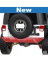 Zderzak tylny Full Duty Crawler waski stal 3/16 cala czarny proszek Jeep Wrangler JK MetalCloak