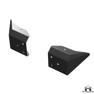 Narozniki tylne Crawler Caps 62 cale stal 7GA czarny proszek Jeep Wrangler JK MetalCloak