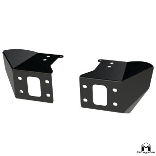 Narozniki zderzaka przedniego Crawler Caps 46 cali stal 1/8 cala czarny proszek Jeep Wrangler JK JL Gladiator JT MetalCloak