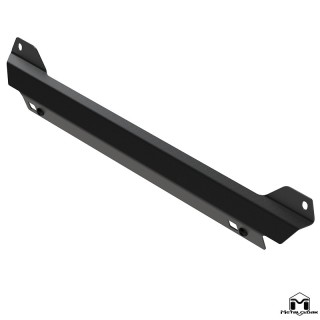Plyta slizgowa pod baze zderzaka Combo stal 1/8 cala czarny proszek Jeep Wrangler JK MetalCloak