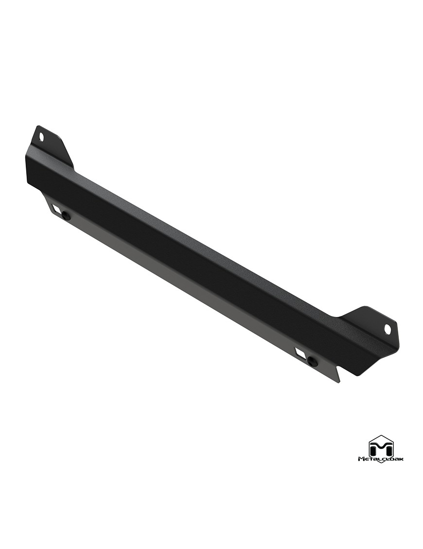 Plyta slizgowa pod baze zderzaka Combo stal 1/8 cala czarny proszek Jeep Wrangler JK MetalCloak