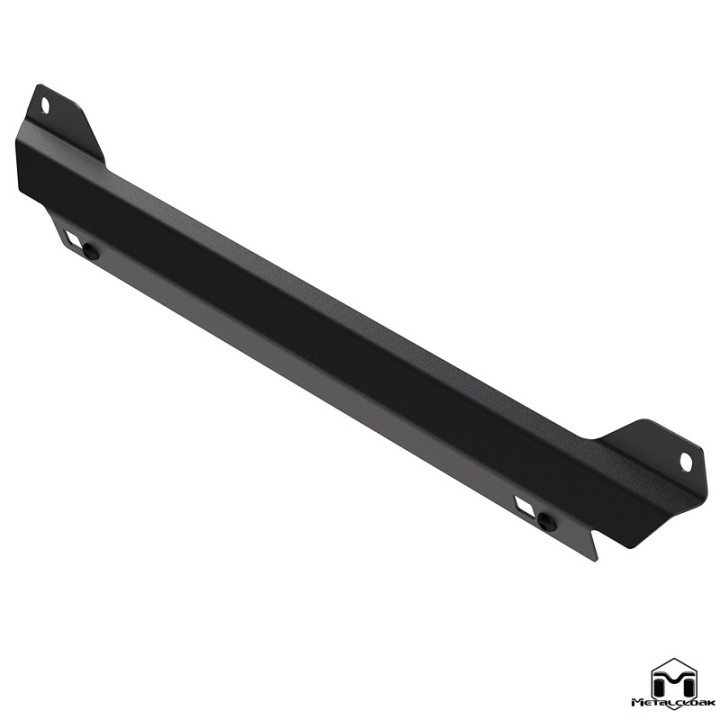 Plyta slizgowa pod baze zderzaka Combo stal 1/8 cala czarny proszek Jeep Wrangler JK MetalCloak