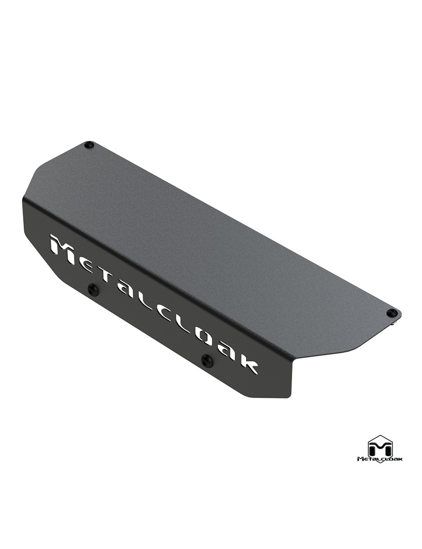 Plyta zaslepiajaca otwor wyciagarki stal 1/8 cala czarny proszek Jeep Wrangler JK JL Gladiator JT MetalCloak