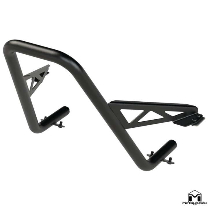 Mid Stinger kablak przedni rura 1 3/4 cala czarny proszek Jeep Wrangler JK JL Gladiator JT MetalCloak