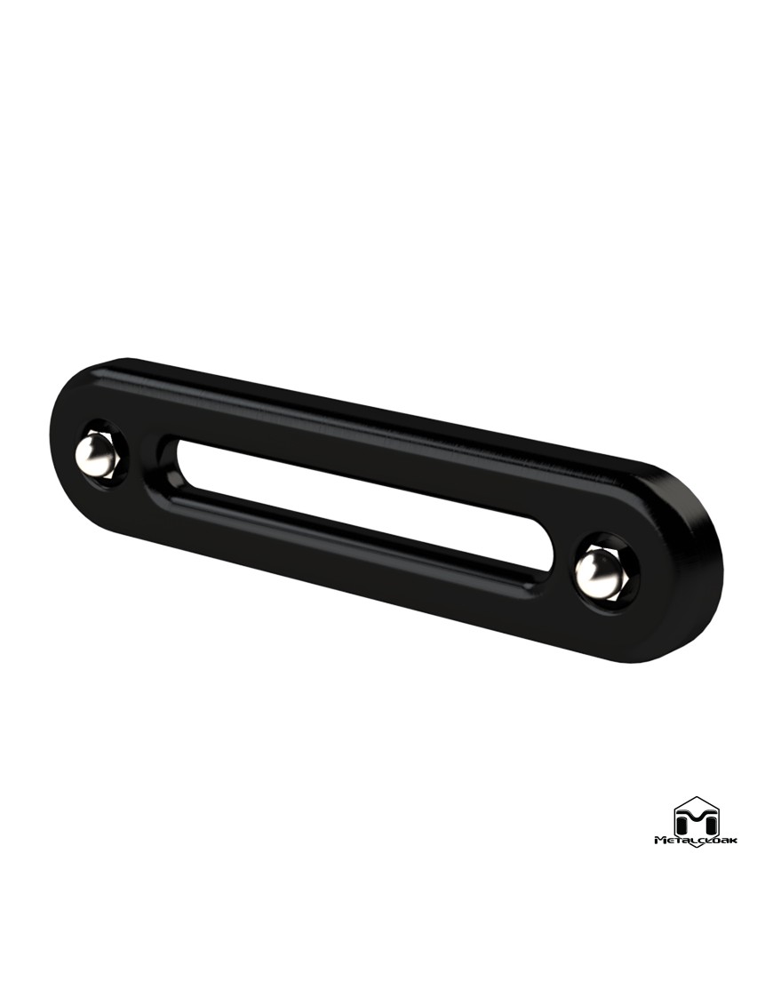 Prowadnica liny fairlead aluminium T6 anodowana do liny syntetycznej Jeep Wrangler JK JL Gladiator JT MetalCloak