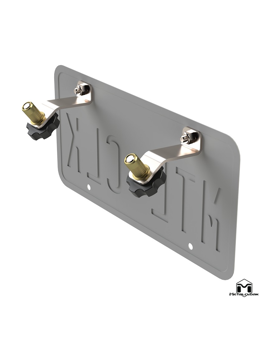 Adapter przedniej tablicy rejestracyjnej szybkozlacze stal nierdzewna Jeep CJ YJ TJ JK JL Gladiator JT MetalCloak