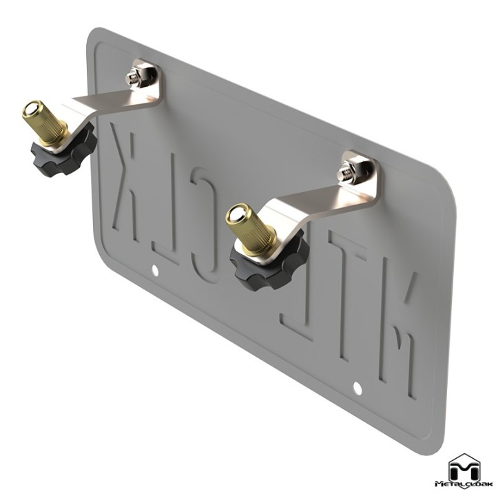 Adapter przedniej tablicy rejestracyjnej szybkozlacze stal nierdzewna Jeep CJ YJ TJ JK JL Gladiator JT MetalCloak
