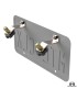 Adapter przedniej tablicy rejestracyjnej szybkozlacze stal nierdzewna Jeep CJ YJ TJ JK JL Gladiator JT MetalCloak