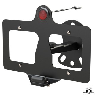 Wspornik relokacji tylnej tablicy z trzecim swiatlem stop LED Jeep Wrangler JK TJ LJ MetalCloak