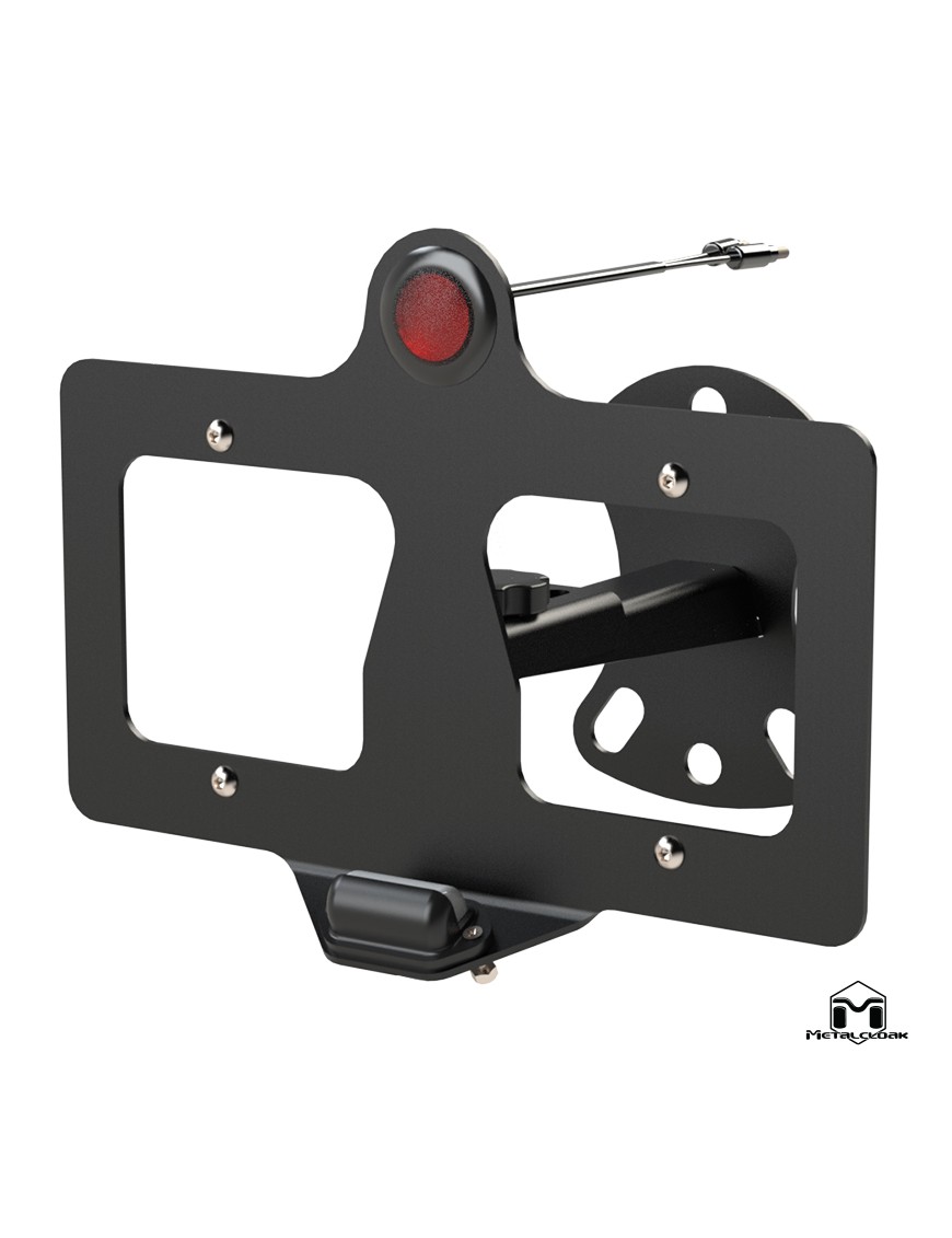 Wspornik relokacji tylnej tablicy z trzecim swiatlem stop LED Jeep Wrangler JK TJ LJ MetalCloak