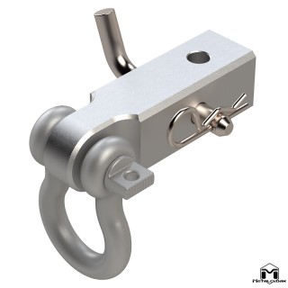 Adapter odzyskiwania do haka 2 cale z szekla D-ring 9500 lbs MetalCloak