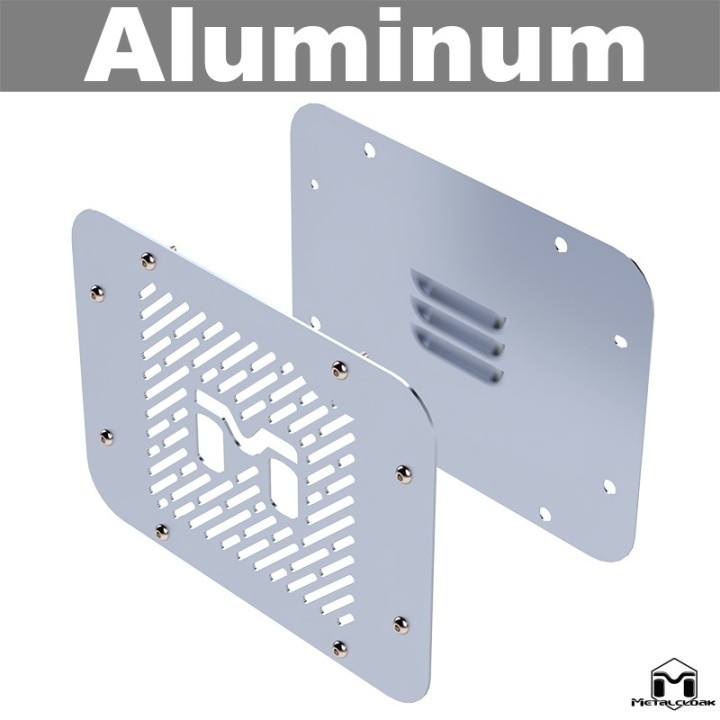 Plyta wykonczeniowa klapy tylu po demontazu fabrycznego nosnika kola aluminium Jeep Wrangler JK MetalCloak