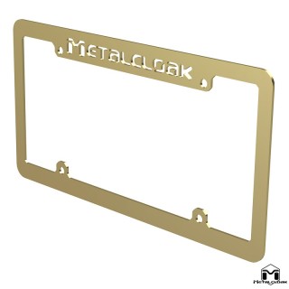 Stalowa ramka tablicy rejestracyjnej gold zinc format amerykanski MetalCloak