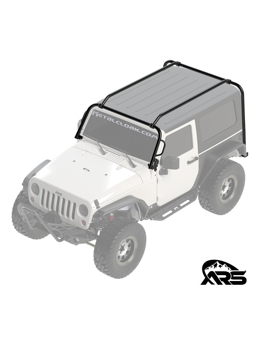 Rocklander kompletny system bagaznika dachowego stal 2 cale Jeep Wrangler JK 2-drzwiowy MetalCloak ARS