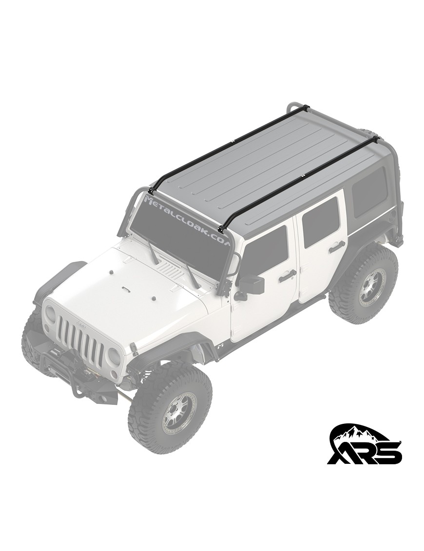 Rocklander belki dachowe bagaznika rura stalowa 2 cale Jeep Wrangler JK Unlimited 4-drzwiowy MetalCloak ARS