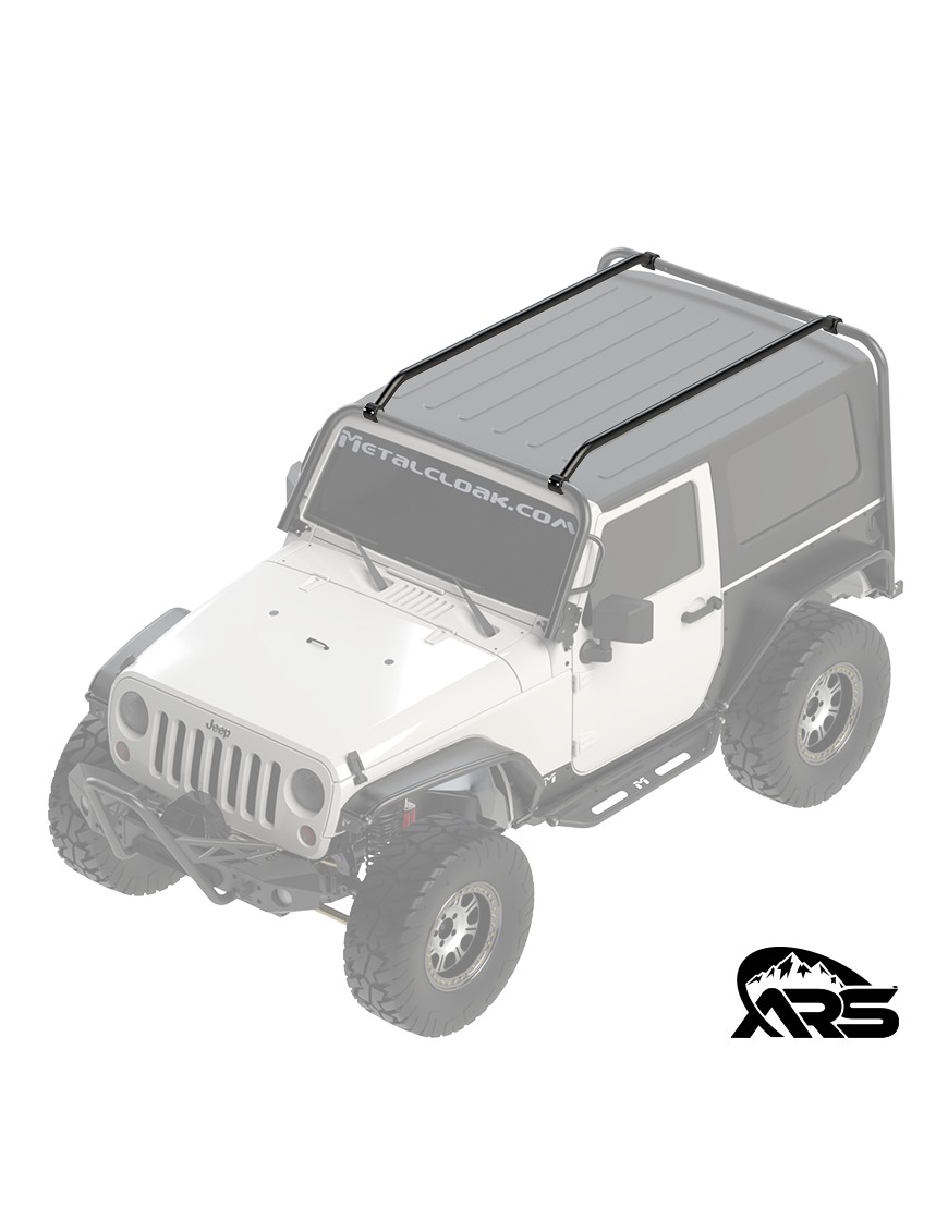 Rocklander belki dachowe bagaznika rura stalowa 2 cale Jeep Wrangler JK 2-drzwiowy i Gladiator JT MetalCloak ARS