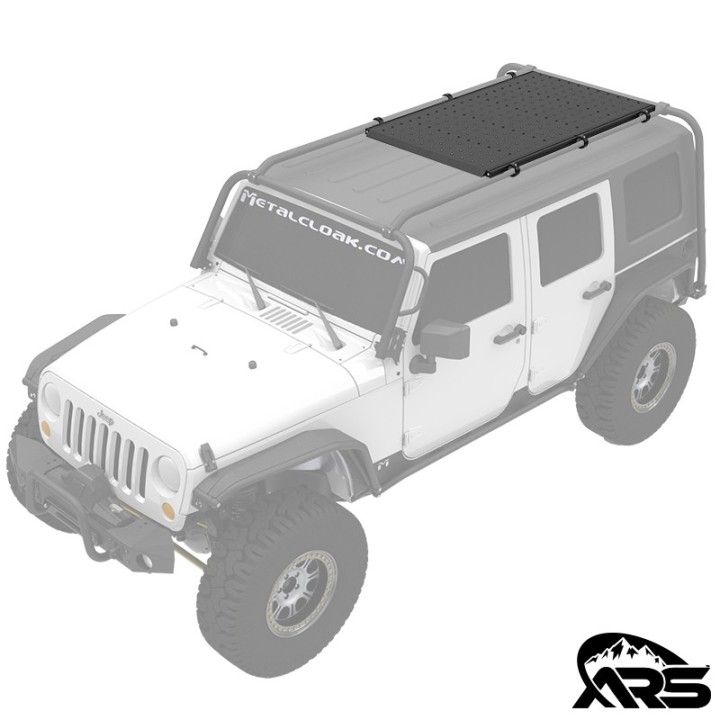 Mod-Rack Stealth aluminiowa platforma bagazowa do belek Rocklander Jeep Wrangler JK JL Gladiator JT MetalCloak ARS