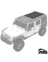 Mod-Rack Stealth aluminiowa platforma bagazowa do belek Rocklander Jeep Wrangler JK JL Gladiator JT MetalCloak ARS