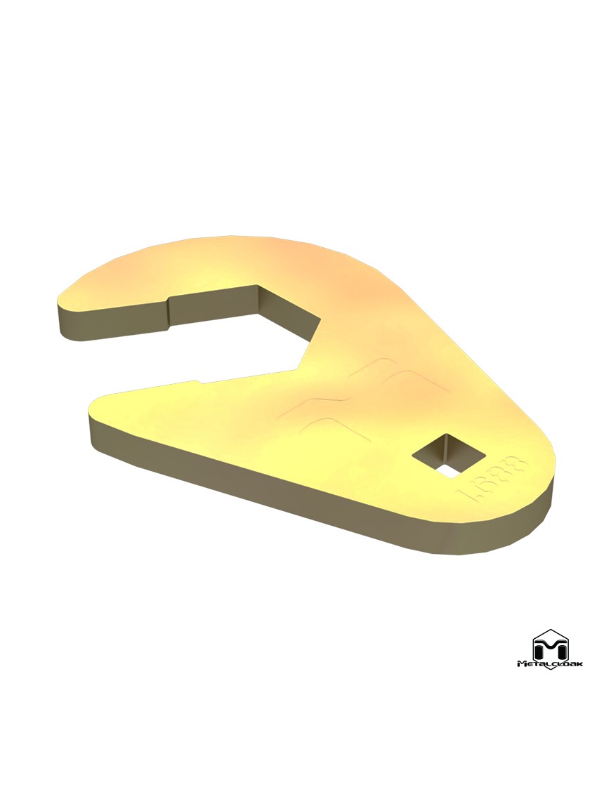Klucz crow foot 1 11/16" do nakretek kontrujacych wahaczy Duroflex gold zinc MetalCloak