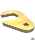 Klucz crow foot 1 1/2" do nakretek kontrujacych wahaczy Duroflex gold zinc MetalCloak