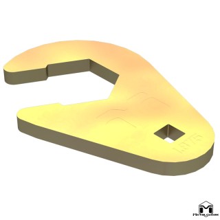 Klucz crow foot 1 7/8" do nakretek kontrujacych wahaczy Duroflex gold zinc MetalCloak