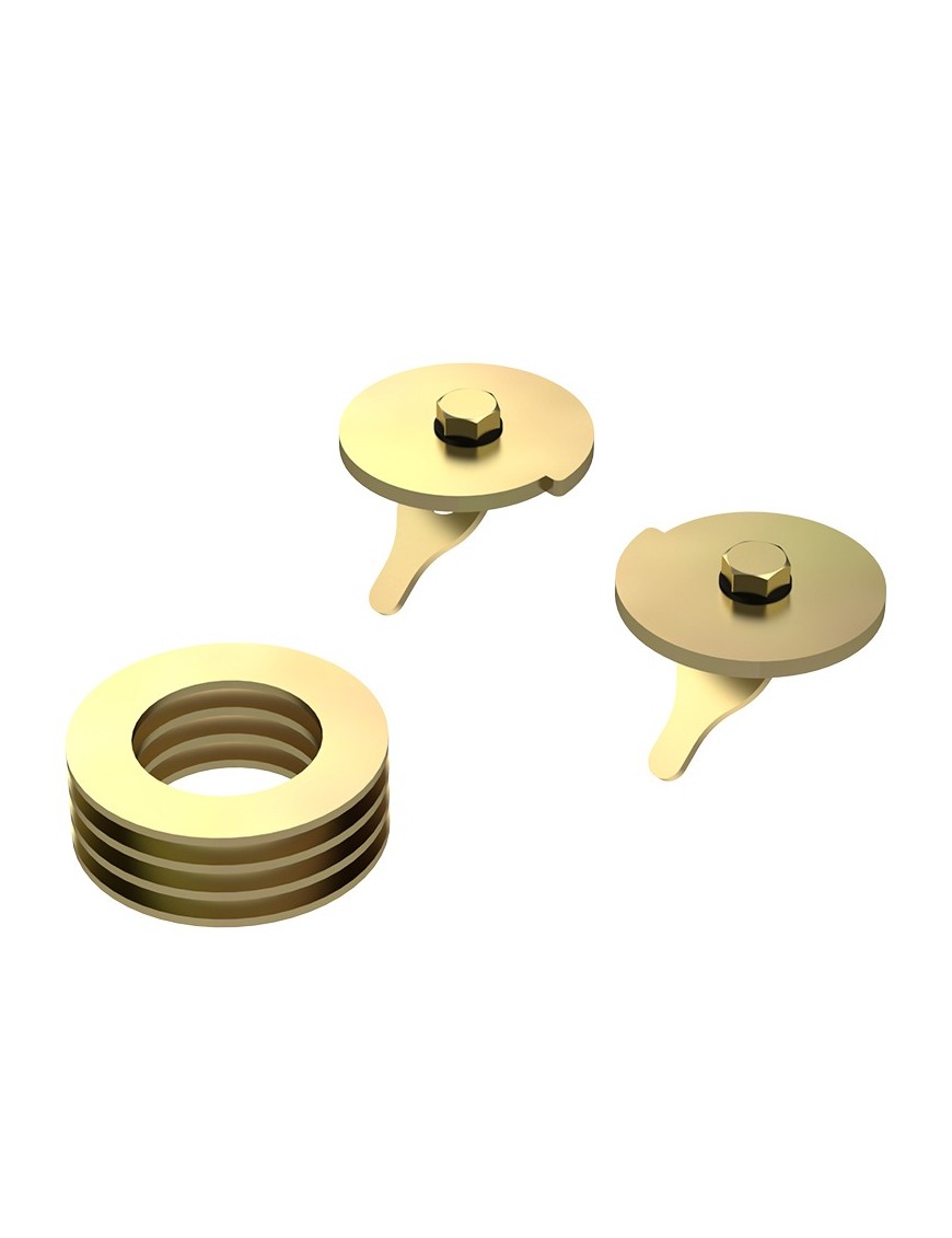 Zestaw dystansow i zaczepow tylnych sprezyn gold zinc Jeep Wrangler JK MetalCloak
