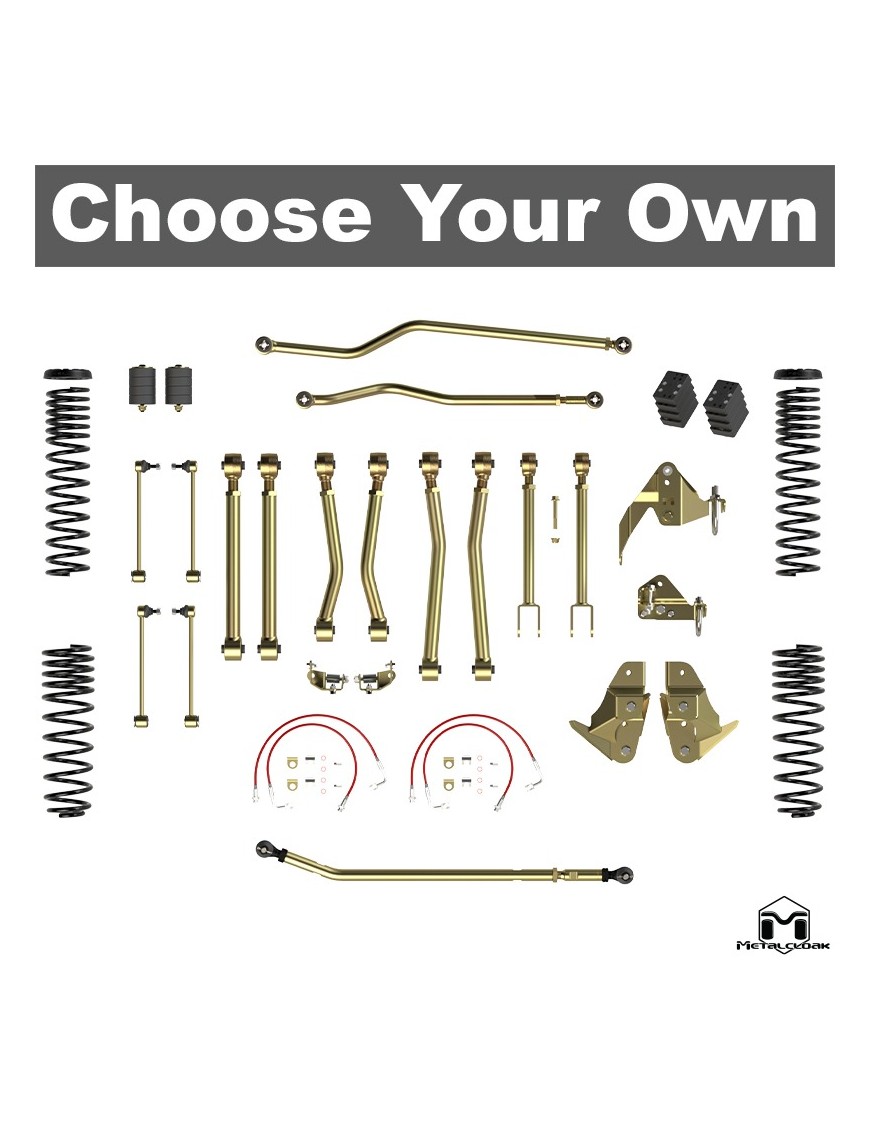 Zestaw zawieszenia 4,5" Game-Changer Duroflex True Dual Rate Jeep Wrangler JK MetalCloak