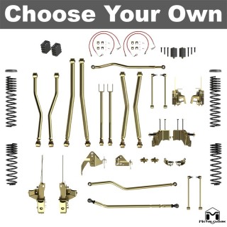 Zestaw zawieszenia long arm 4,5" 4-Link Long Arm Duroflex True Dual Rate Jeep Wrangler JK MetalCloak