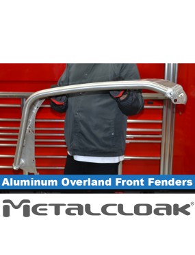 Nadkola rurowe przednie Overland, ALUMINIUM, JL/JT