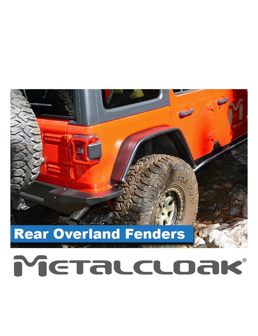 Nadkola rurowe tylne Overland, stal, JL Wrangler