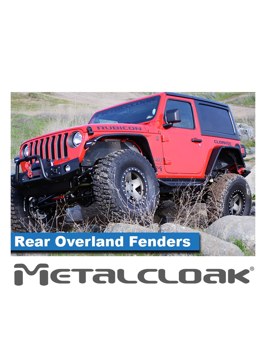 Nadkola rurowe tylne Overland, stal, JL Wrangler
