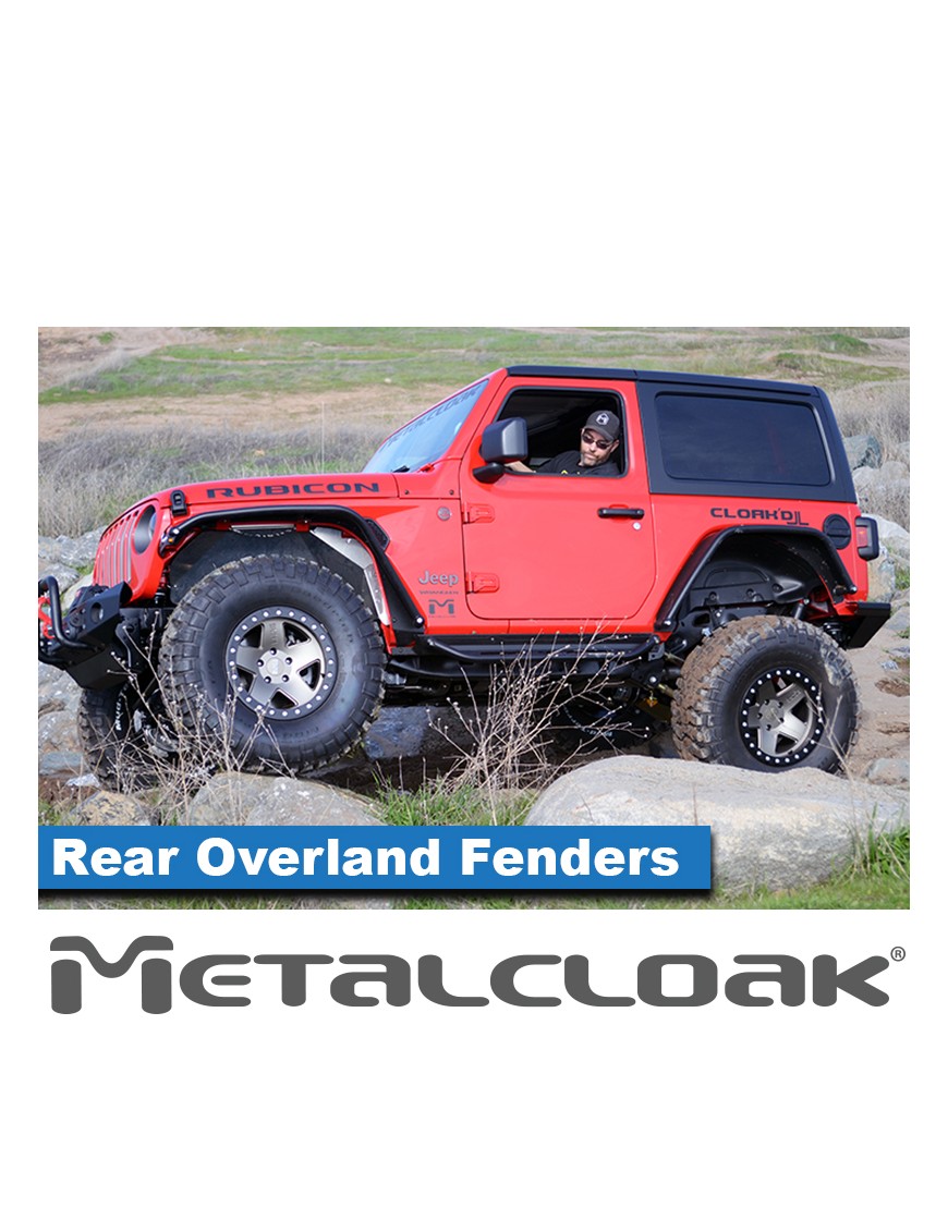 Nadkola rurowe tylne Overland, stal, JL Wrangler