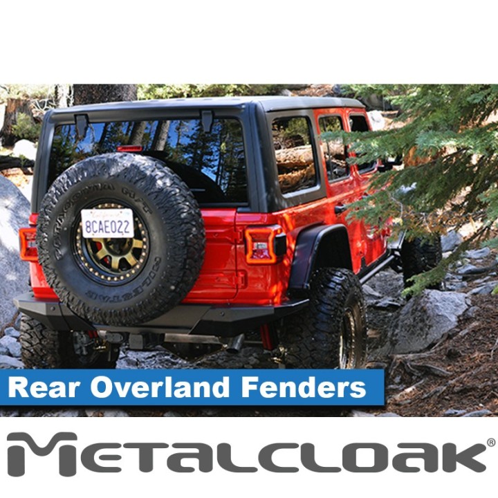 Nadkola rurowe tylne Overland, stal, JL Wrangler METALCLOAK - ujęcie 6