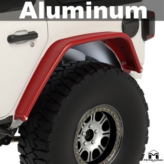 Nadkola rurowe tylne Overland, ALUMINIUM, JL Wrangler METALCLOAK