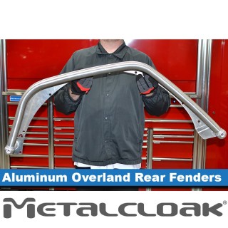 Nadkola rurowe tylne Overland, ALUMINIUM, JL Wrangler METALCLOAK - ujęcie 2