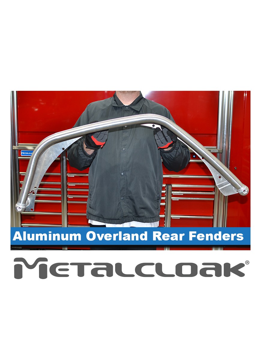 Nadkola rurowe tylne Overland, ALUMINIUM, JL Wrangler