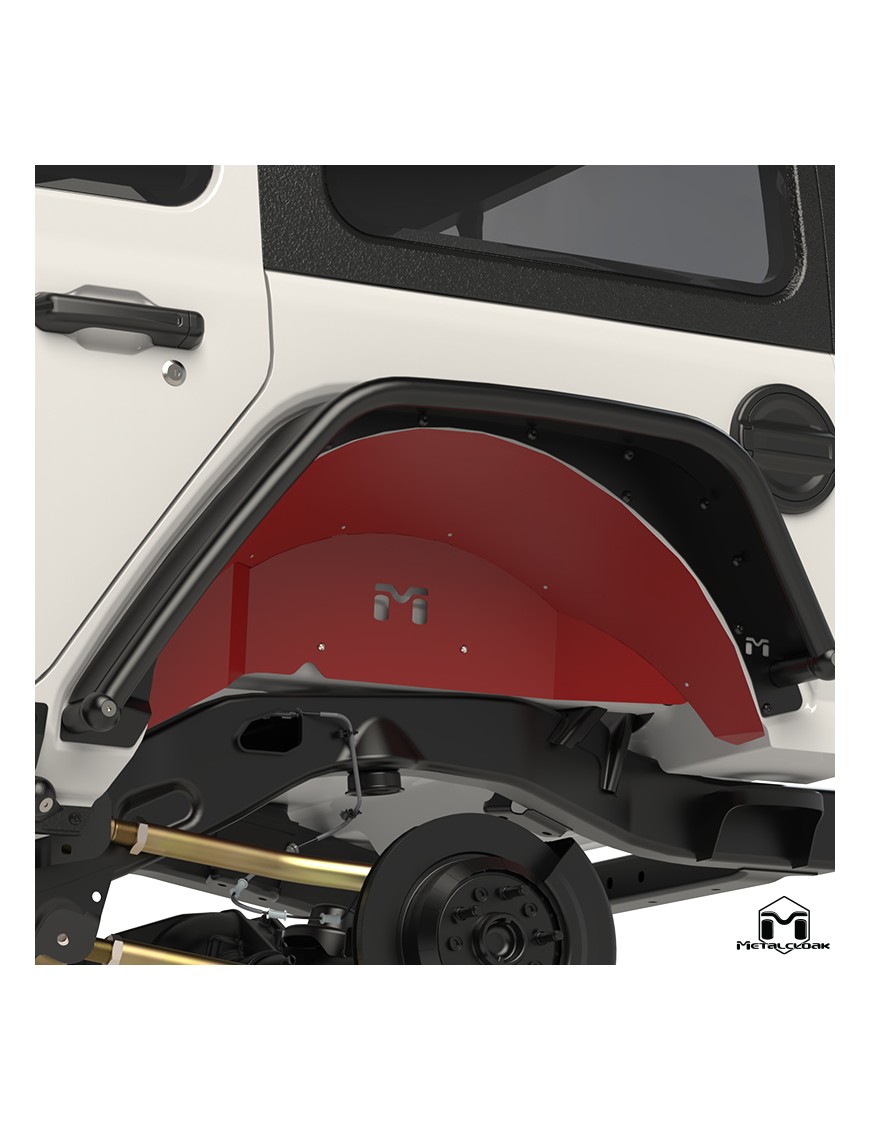 Aluminiowe nadkola wewnetrzne tylne, komplet, JL Wrangler