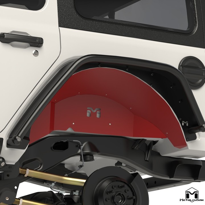 Aluminiowe nadkola wewnetrzne tylne, komplet, JL Wrangler METALCLOAK