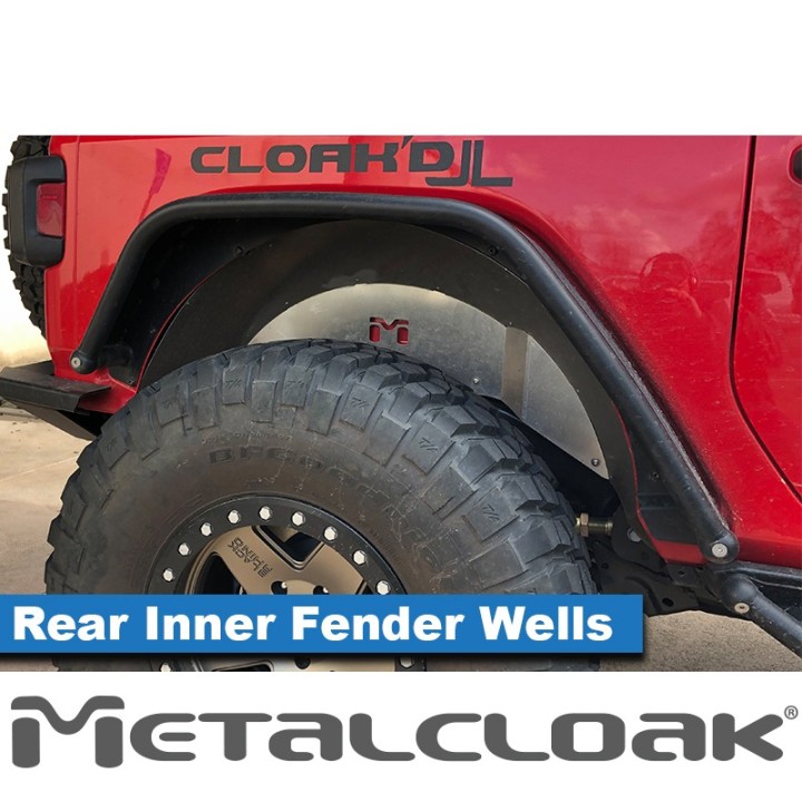 Aluminiowe nadkola wewnetrzne tylne, komplet, JL Wrangler METALCLOAK - ujęcie 2